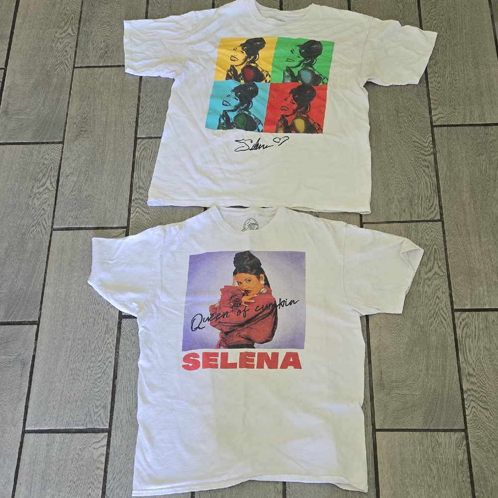 Selena Graphic Tees Bundle‎ – Size L – Pop Culture Icons  T36